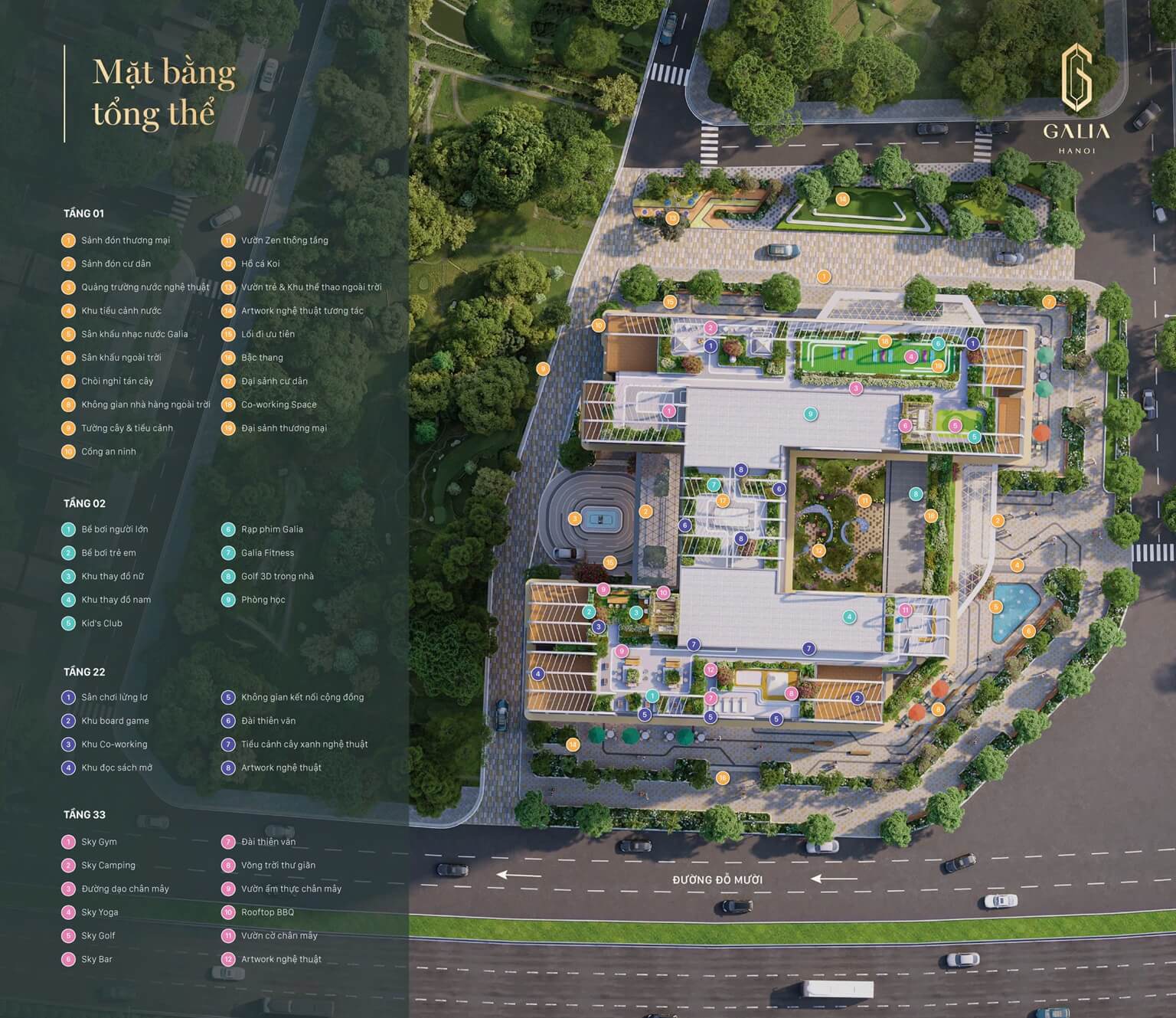 Mặt bằng Galia Hà Nội