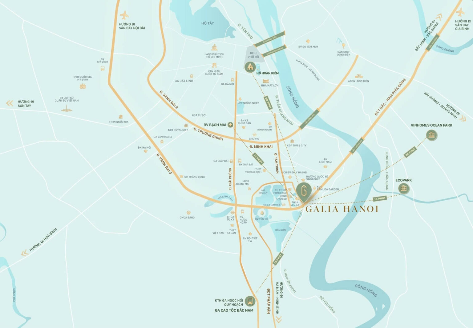 Vị trí Galia Hà Nội