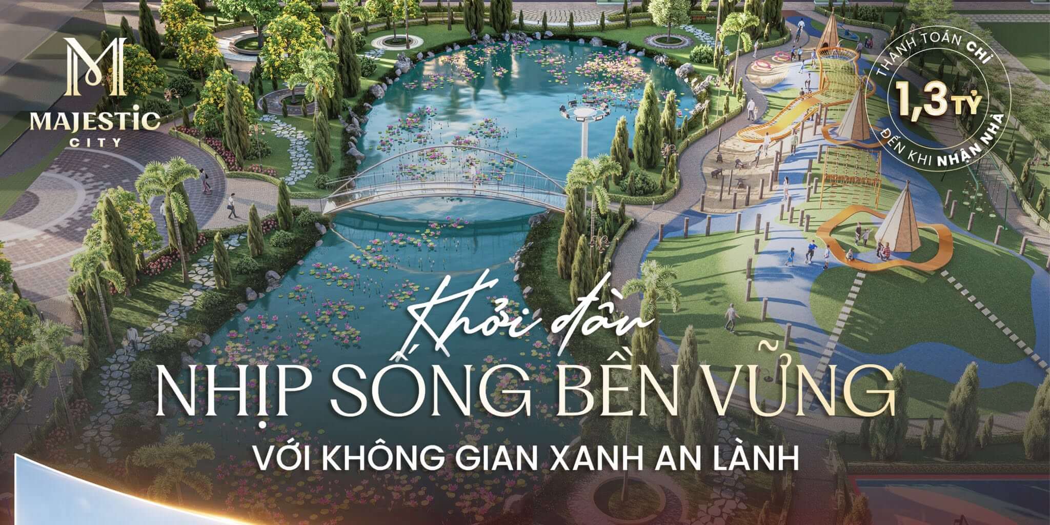 Không gian sốnMajestic City: Không gian sống xanh bền vữngg xanh